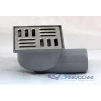 50 трап с гориз. спуском, н/рег решетка 100х100 нерж АНИ пласт TA5102 50 трап с гориз. спуском, н/рег решетка 100х100 нерж АНИ пласт TA5102