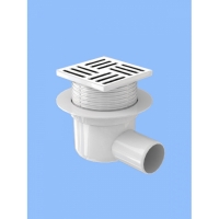 50 трап с гориз. спуском, рег решетка 100х100 пласт. АНИ пласт TA5604 50 трап с гориз. спуском, рег решетка 100х100 пласт. АНИ пласт TA5604