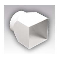 Соединитель 126х126/D125 центральный плоский/круглый 1212СП12,5КП ПВХ Соединитель 126х126/D125 центральный плоский/круглый 1212СП12,5КП ПВХ