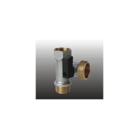 Кран 3-прох шаровой 1/2'' - 3/4'' - 1/2'' вн/нар/нар для ст маш FRAP