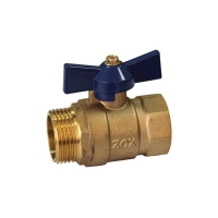 Кран шаровой 3/4'' вн/нар бабочка ZOX