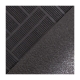 Коврик резиновый 40*60 см "паркет" черный