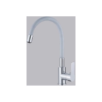 Смеситель для кухни 35к HB70112-3 HAIBA гибкий излив, б/отв, боковая, п/шпильку, серый*