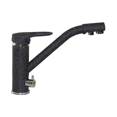 Смеситель для кухни 40к MIXLINE ML-GS05 (308) черный с вых. для питьевого фильтра