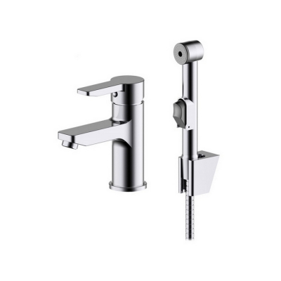 Смеситель для умывальника 35к IDDIS SENSB00i08 "Sena" с гигиенической лейкой ХРОМ