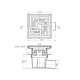50 трап с гориз. спуском, рег решетка 150х150 нерж, СУХОЙ АНИ пласт TQ5612