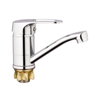 Смеситель для кухни 40к Glauf 4G4-B018 ЛАТ кор. излив, п/гайку