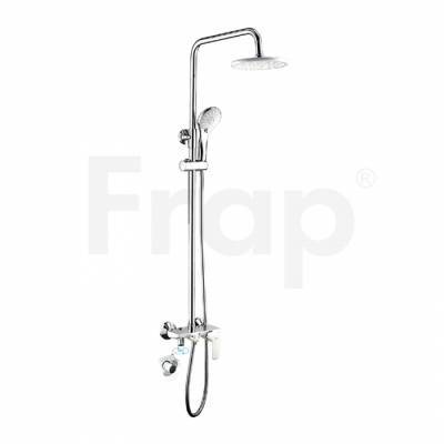 Душевая система 35к F2431 лейка "Тропич. душ" Белый+хром^