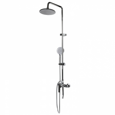 Душевая система ML2418 (смеситель40К с изл+лейка 5поз.+душ.шланг+тропич.душ.) Душевая система ML2418 (смеситель40К с изл+лейка 5поз.+душ.шланг+тропич.душ.)