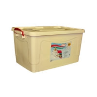 Контейнер д/хранения 50л слон.кость/красный перламутр