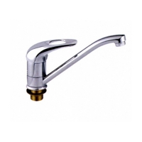 Смеситель для кухни 40к 4902-B Ledeme с отв под гайку, силумин