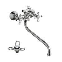 Смеситель для ванны и умывальника 1/2 кер HB2212 HAIBA с шар перекл