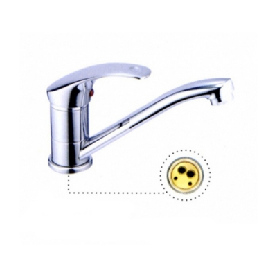 Смеситель для кухни 35к 4536L Ledeme б/отв кор излив, латунь