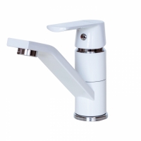 Смеситель для кухни 35к F4531 FRAP б/отв п/гайку Белый+хром