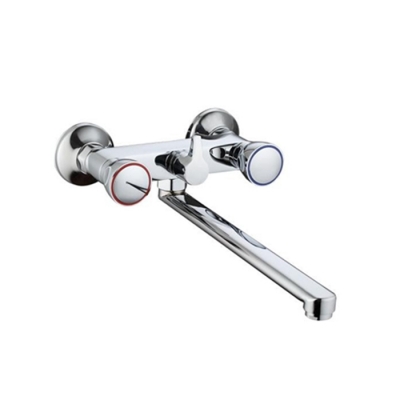 Смеситель для ванны и умывальника 1/2 кер Казань КС 70013254 мет мах "евро" эксцентрики