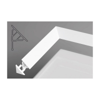 Универсальная декоративная планка 10/1100 белая Универсальная декоративная планка 10/1100 белая