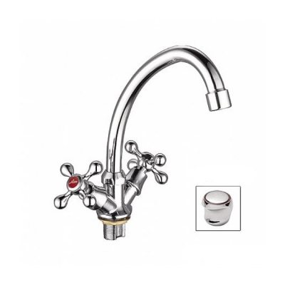 Смеситель для кухни 1/2 кер 4917L Ledeme ЭСТАЙП на гайке, силумин