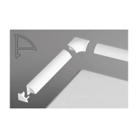 Универсальная декоративная планка 6/1100 белая Универсальная декоративная планка 6/1100 белая