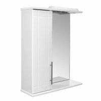 Шкаф навесной "ВИЛЕНА-55" левый с подсветкой (ПВХ) Шкаф навесной "ВИЛЕНА-55" левый с подсветкой (ПВХ)