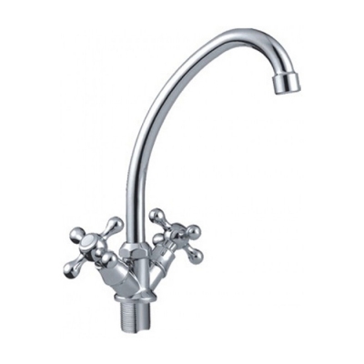 Смеситель для кухни 1/2 кер F4008-2 FRAP КРЕСТ лат гайка^