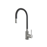 Смеситель для кухни 35k MIXLINE MLSS-0325 СЕРЫЙ гибкий силиконовый излив