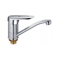 Смеситель для кухни 40к F4507-2 FRAP с отв., кор. нос, под гайку Смеситель для кухни 40к F4507-2 FRAP с отв., кор. нос, под гайку