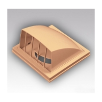 Стенной выход 150х150 с обр. клапаном с фланцем D100 1515K10ФВ беж АВС