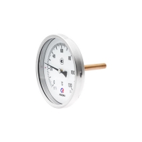 Термометр 63х1/2 120С БТ-31.211 шток 46мм (осевое аксиальное подкл.,корпус сталь) РОСМА