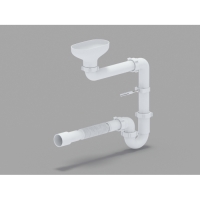 Сифон 1 1/2*40 Ani прям. смещен. с гофрой 40*40/50 DR5015 с разрывом струи АНИ пласт Сифон 1 1/2*40 Ani прям. смещен. с гофрой 40*40/50 DR5015 с разрывом струи АНИ пласт