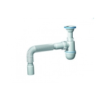 Сифон 1 1/2*40 Ani с гофрой 40*40 C0505 АНИ пласт