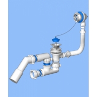 Обвязка на ванну 1 1/2*40*50 с вып. и переливом регул с трубой Ani Е251 АНИпласт