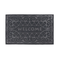 Коврик резиновый 40*60 см "welcome" черный