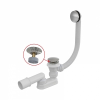 Обвязка для ванны 57 см click/clack хромирован.латунь A504CKM Обвязка для ванны 57 см click/clack хромирован.латунь A504CKM