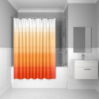 Штора для ванной полиэстер IDDIS 300P20RI11 Basic 200*200 Orange Horizon c кольцами