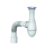 Сифон 1 1/2*40 А120 литой выпуск, с гофрой 40*40*50 UNICORN
