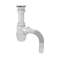Сифон для умывальника 1 1/2"*40 с гофрой 40*40/50 S0115 Акватер Сифон для умывальника 1 1/2"*40 с гофрой 40*40/50 S0115 Акватер