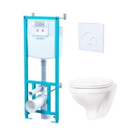 Комплект-Пэк "Бореаль" (подвес.ун. с дюро сид. soft-clos, clip up, инст-ия,панель бел.цв.) (Santek)