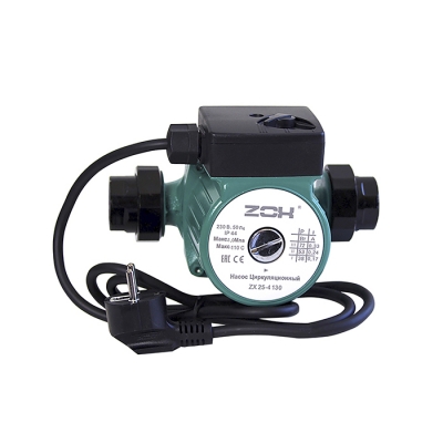 Насос циркуляционный ZOX ZX 25 - 4 130, с гайками