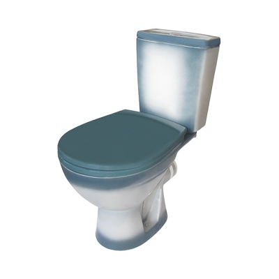 Унитаз-компакт "Соло"зеленый (гориз, нижн, сид, 2-кн.арм.) (Rosa)