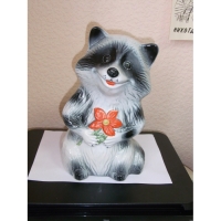 Подставка под ерш "Енот" с унитазной щеткой