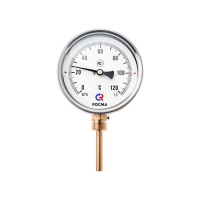 Термометр 63х1/2 120С БТ-32.211 шток 46мм (нижнее радиальное подкл.,корпус сталь) РОСМА Термометр 63х1/2 120С БТ-32.211 шток 46мм (нижнее радиальное подкл.,корпус сталь) РОСМА