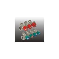 Коллектор 3/4''х1/2'' нар с регулировочными вентилями FRAP (3 вых)