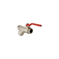 Кран с фильтром шаровой 1/2'' вн/вн рукоятка VALTEC VT.292.N.04