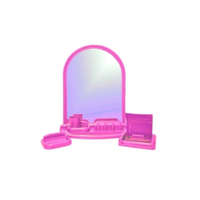 Набор д/ван ком с зерк ЕЛЕНА МХ/ADRIA (6 пред) розовый