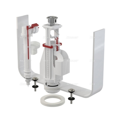 Арматура к смыв. бачку 2-х Кноп. ALCAPLAST хр.кн. ниж.подв унив колонка SA08S 3/8"