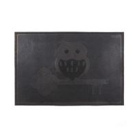 Коврик резиновый 40*60 см "сова" черный Коврик резиновый 40*60 см "сова" черный