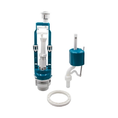 Арматура к смыв. бачку Кноп. ИНКОЭР бел. нижн/подвод D40 (и-сб1-нпрНрф-б-в)