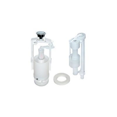 Арматура к смыв. бачку стоп-кноп.ALCAPLAST 1/2 хр.кн.ниж.подв унив колонка SA2000S