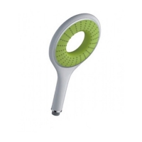 Лейка GAPPO G09 люкс 1 поз бело-салатовая хром (с обрат.клапаном)