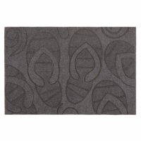 Коврик гравированный Тапочки 40*60 см серый